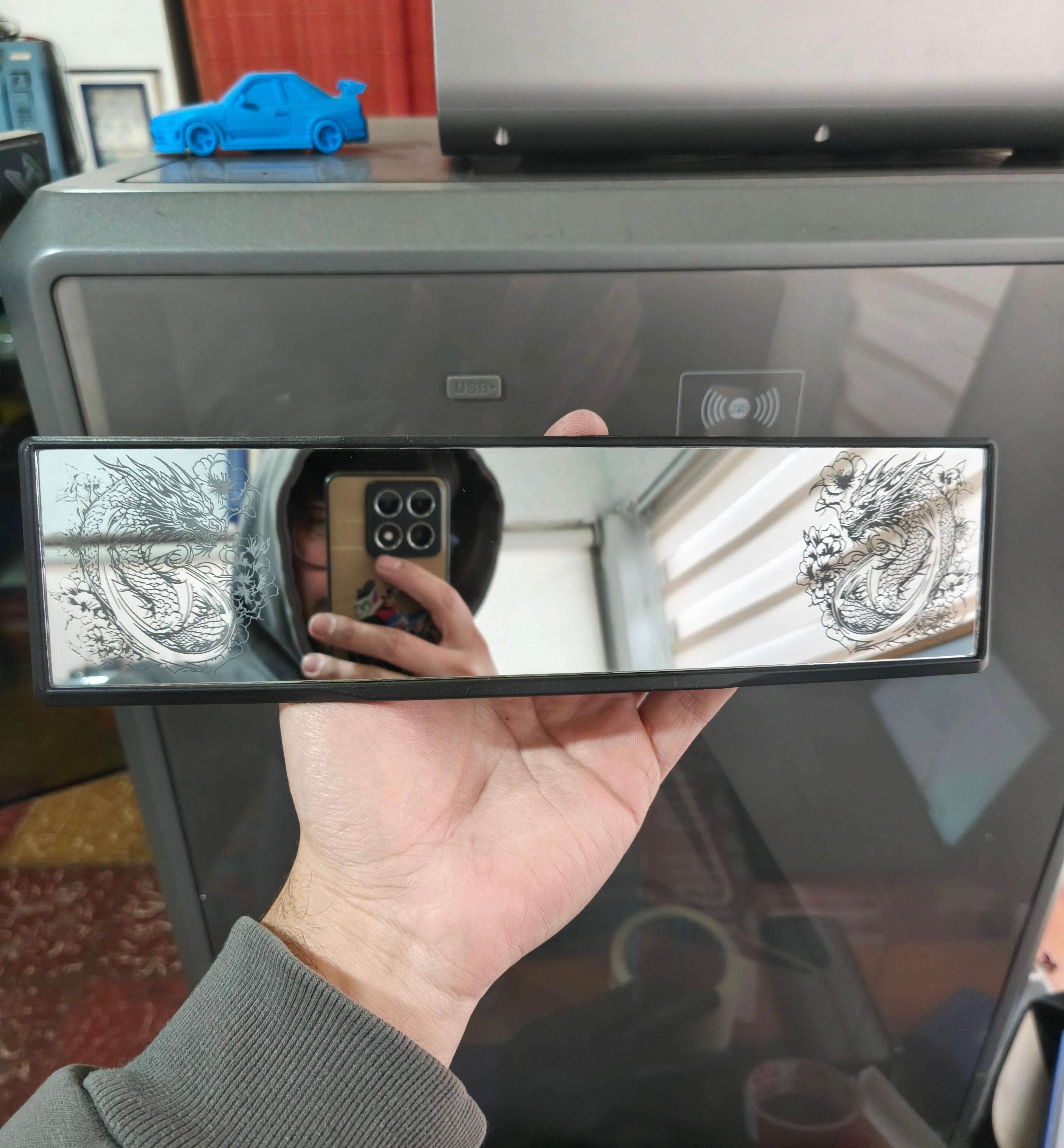 🌸Espejo Retrovisor Adaptable “Dragón🌸